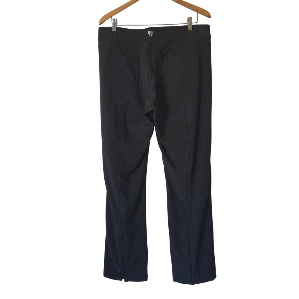 KÜHL Transcendr Skinny Pants Black Size 14 Short Hiking Ankle Zip Gorpcore
